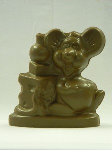 Muis met kaas 18 cm Melk Uni-Color